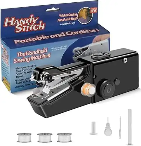 Handnähmaschine AUIFFER, tragbare Mini-Nähmaschine für DIY-Projekte