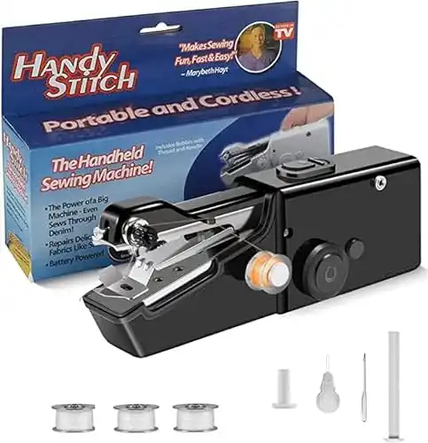 Handnähmaschine AUIFFER, tragbare Mini-Nähmaschine für DIY-Projekte