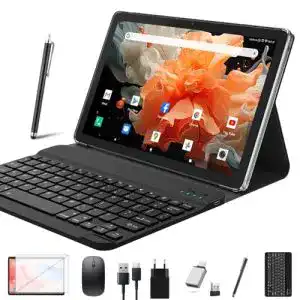 Tablet mit Tastatur FEONAL 2024 – 10 Zoll 2-in-1 mit 5G