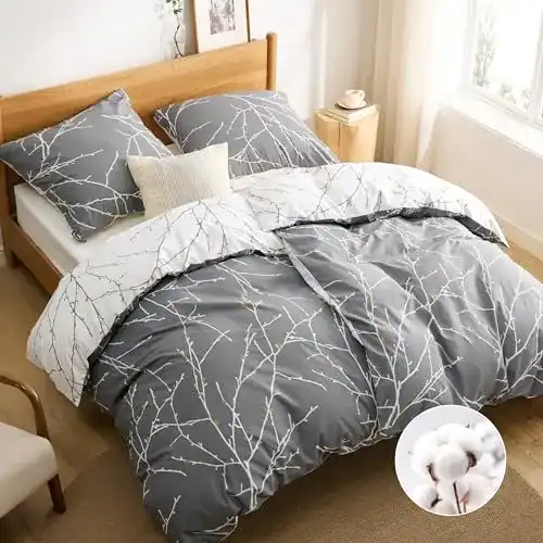 Allergiker-Bettwäsche BEDSURE 135×200 4-teiliges Set
