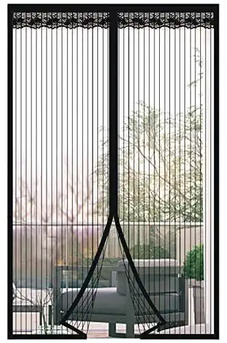 Insektenschutzrollo Diker Fliegengitter Magnet Tür 80 x 200 cm