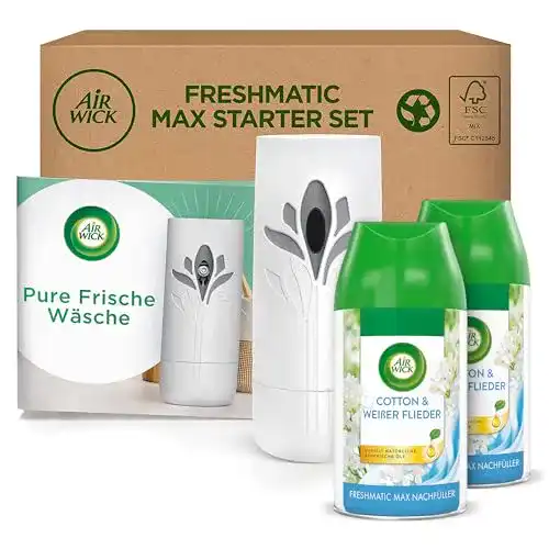 Air Wick Freshmatic Max Pure – Starter Set mit 2 Nachfüllern