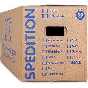 Umzugskartons von KK Verpackungen mit 50 kg Tragkraft, 10 Stück