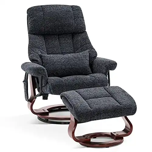 Relaxsessel M MCombo mit Hocker und drehbarer Funktion