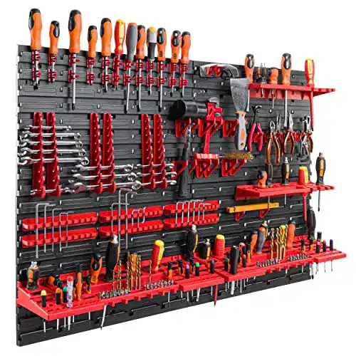 Werkzeugwand Botle 115×78 cm mit 58 Haltern