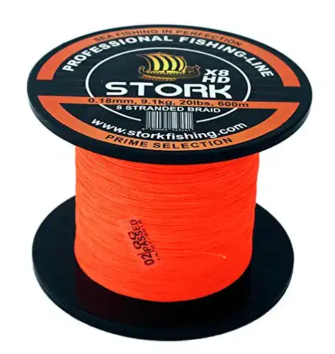 Karpfenschnur Stork HDx8, 8-fach geflochtene Angelschnur 600m