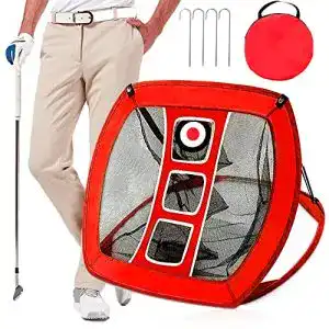 Golf Übungsnetz Geeorzo Chipping Netz Pop Up für Garten und Indoor