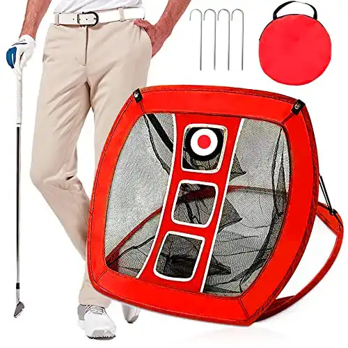 Golf Übungsnetz Geeorzo Chipping Netz Pop Up für Garten und Indoor