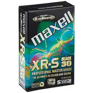 Maxell S-VHS-C Videokassetten XR-S mit 30 Minuten Spieldauer