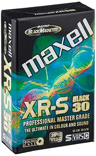 Maxell S-VHS-C Videokassetten XR-S mit 30 Minuten Spieldauer