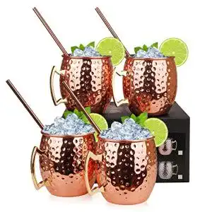 Hossejoy Moscow Mule Kupferbecher Set mit 4 Bechern