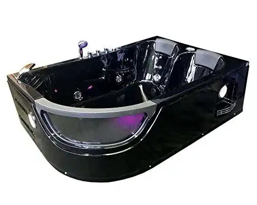 Whirlpool-Badewanne Simba Orion mit Wasserstrahlmassage und Farbtherapie