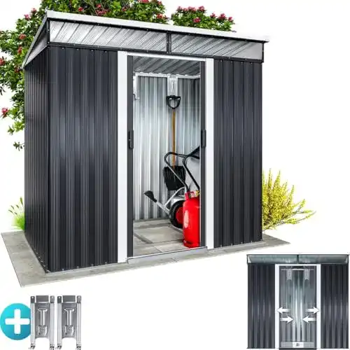 Metall Gerätehaus Gardebruk L 3,4m³ mit Fundament