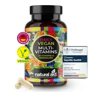 Nahrungsergänzungsmittel für Veganer: Natural Aid Multivitamin Kapseln