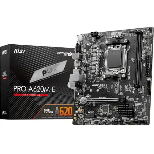 MSI PRO A620M-E Micro-ATX Mainboard für AMD Ryzen 7000 Prozessoren