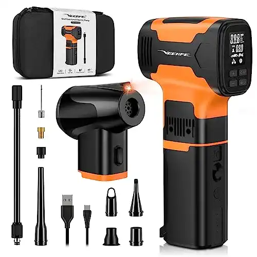 Elektrische Luftpumpe VEEAPE 3in1 mit 160 PSI für verschiedene Anwendungen