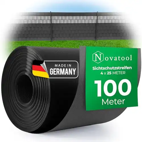 Sichtschutzstreifen Novatool 100m Rolle aus Polypropylen