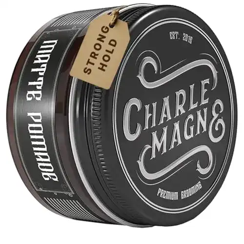 Charlemagne Matte Pomade für Männer – Wasserbasiert mit starkem Halt