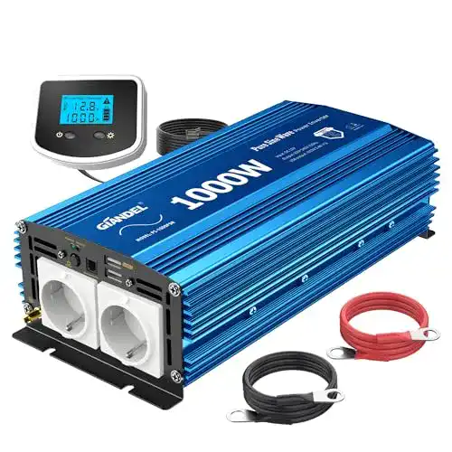 Sinus-Wechselrichter GIANDEL 1000W mit reinem Sinusstrom