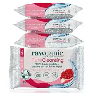 Bio Abschminktücher Rawganic für Gesichtspflege, vegan und umweltfreundlich