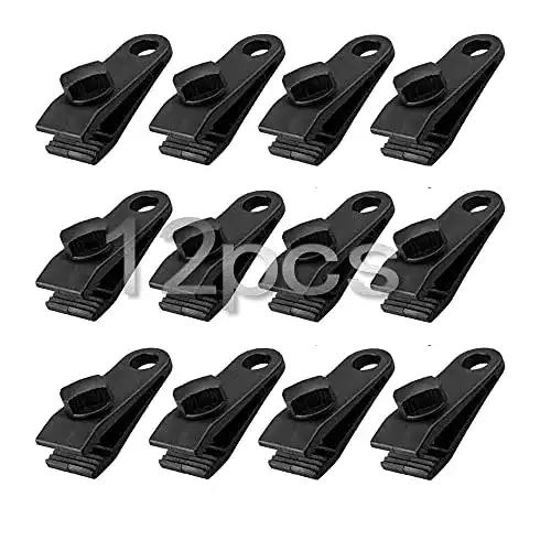Planenclips QH7 QH 12 Stück Tarp Clip Clamp für Zelte und Markisen