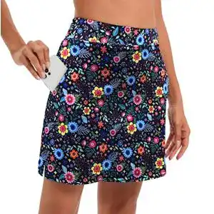 Hosenrock Timuspo Damen Tennisrock mit Innenshorts für Sport und Freizeit