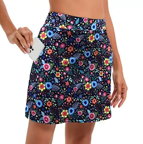 Hosenrock Timuspo Damen Tennisrock mit Innenshorts für Sport und Freizeit