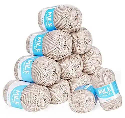 Babywolle ilauke Häkelgarn 12er Set 50g pro Ball, weich und pflegeleicht