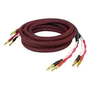 Dynavox Perfect Sound Lautsprecherkabel, 2 m, schwarz/rot, Paar