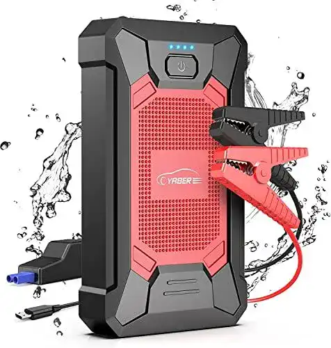 Starthilfegerät Yaber Powerbank mit IP66 Wasserschutz