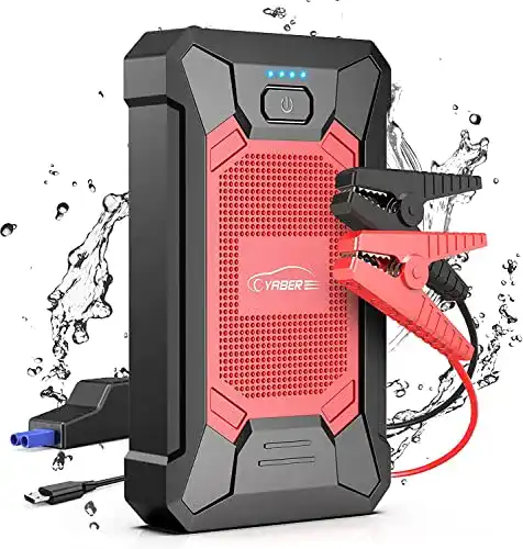 Starthilfegerät Yaber Powerbank mit IP66 Wasserschutz