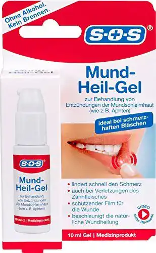 Mundsalbe SOS Mund-Heilgel zur Behandlung von Mundschleimhautverletzungen