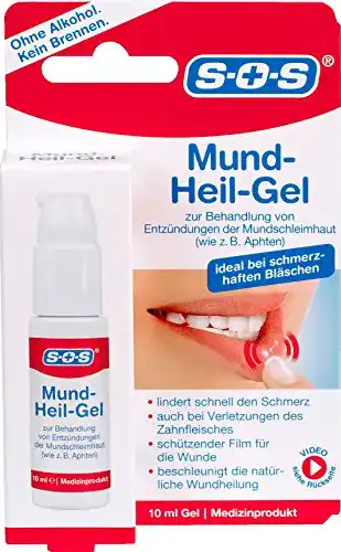 Mundsalbe SOS Mund-Heilgel zur Behandlung von Mundschleimhautverletzungen
