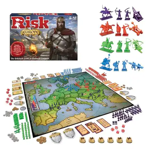 Risiko Spiel Winning Moves – Mittelalterliche Strategie für 2-4 Spieler