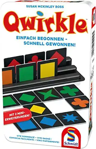 Qwirkle Spiel von Schmidt Spiele 51410 mit Mini Erweiterungen