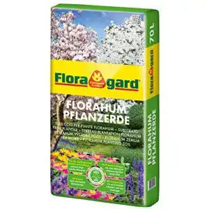 Pflanzerde Floragard Florahum 70 L – Universalerde für Gartenpflanzen
