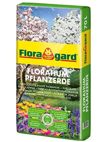 Pflanzerde Floragard Florahum 70 L – Universalerde für Gartenpflanzen