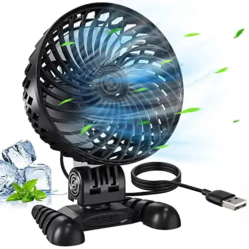 USB Ventilatoren OUILA Mini Ventilator leise und 360° verstellbar