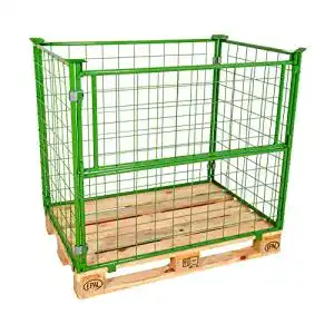 Gitterbox Abrollwerk mit Gitteraufsatzrahmen 1200x800x1000 mm