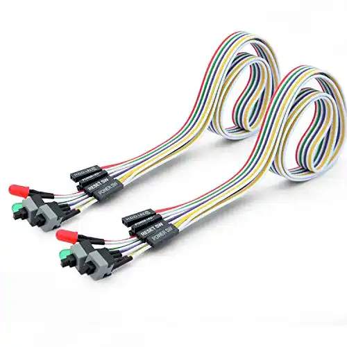 Ytian Power-Button Set 4 in 1 für PC mit Reset und LED-Anzeige