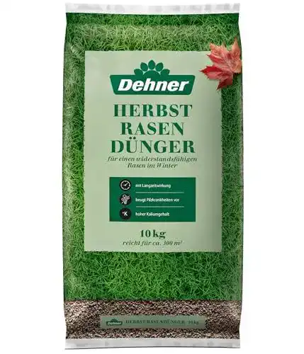 Herbstrasendünger Dehner mit Langzeitwirkung, 10 kg für Rasenpflege