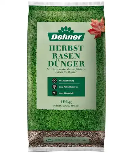 Herbstrasendünger Dehner mit Langzeitwirkung, 10 kg für Rasenpflege