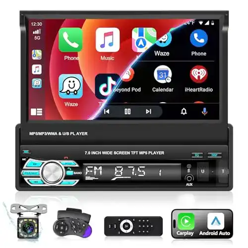 Autoradio mit Apple CarPlay Podofo 1 Din Multimedia-Lösung für Fahrzeuge