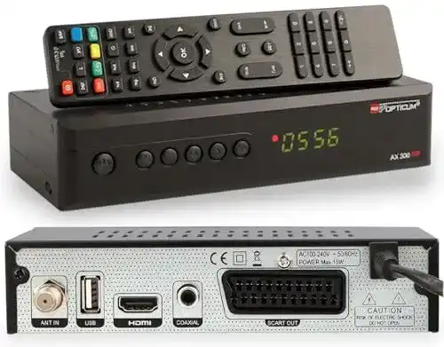 Twin-Sat-Receiver Opticum AX 300 Plus Digitaler HD Receiver mit PVR-Funktion