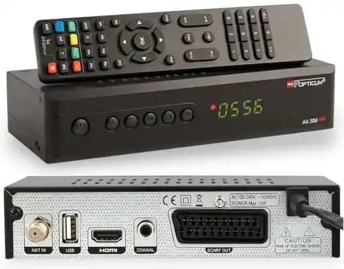 Twin-Sat-Receiver Opticum AX 300 Plus Digitaler HD Receiver mit PVR-Funktion