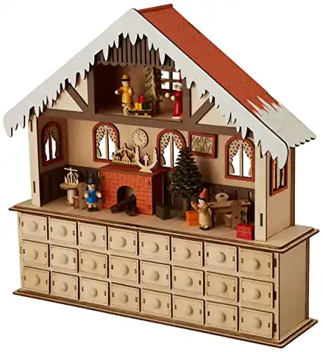 Adventskalender aus Holz von Small Foot mit Beleuchtung