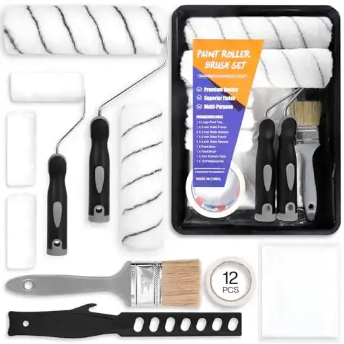 Malerset Encoun 12-teiliges Farbroller Set für Wandfarbe