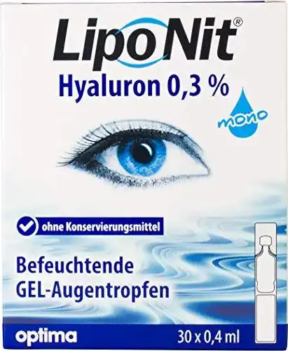 Hyaluron-Augentropfen Liponit Gel mono 0,3% – 1×20 ml