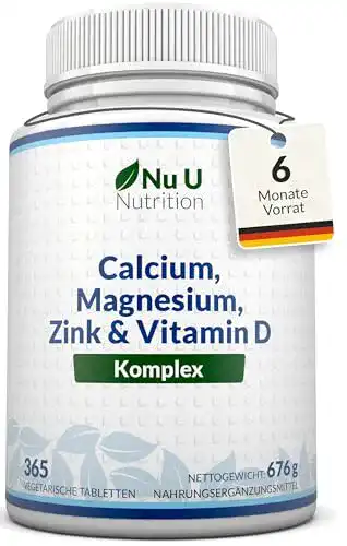 Zink-Magnesium Calcium Magnesium Zink von Nu U Nutrition