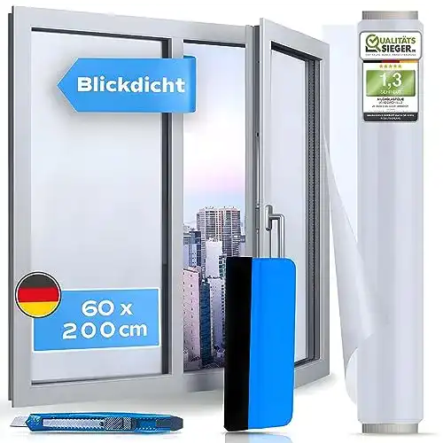 Milchglasfolie Windowshield selbstklebend für Fenster – statisch haftend